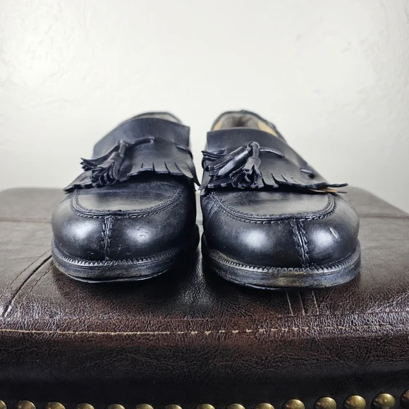 CELINE Quiet Luxury Old Money Chic Classic Black Tassel Leather Loafers Sz EU 41 - Picture 3 of 16